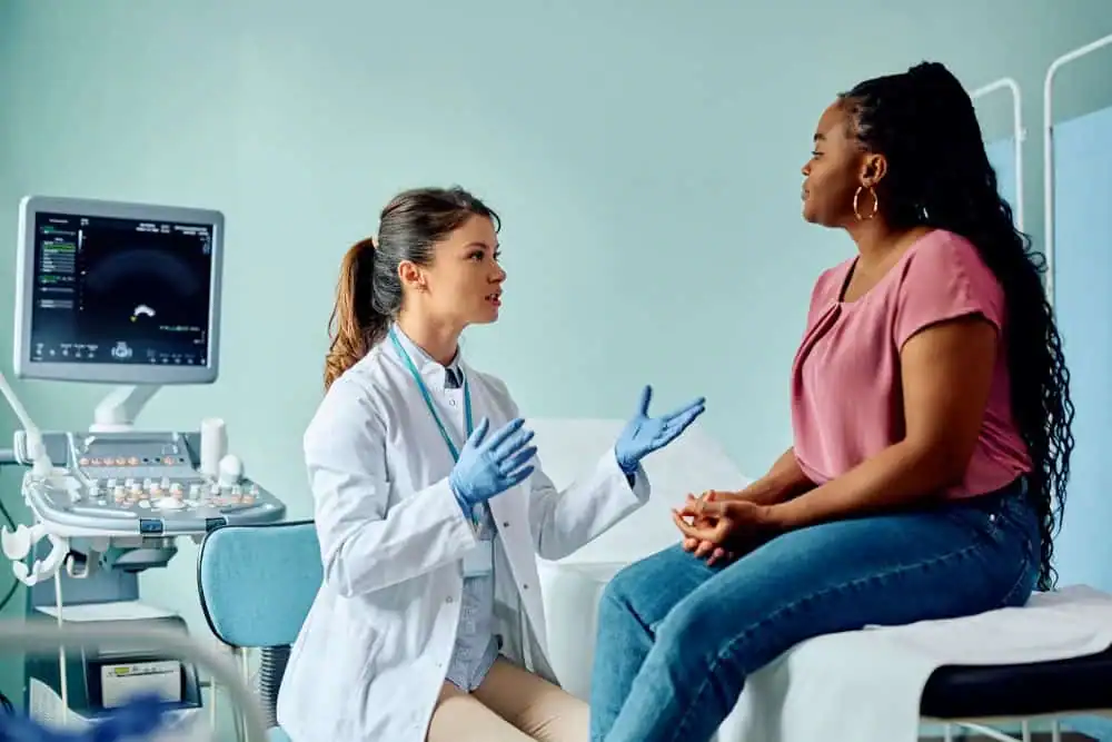 Rejuvenating Intimacy: Exploring Surgical Solutions for Vaginal Laxity 1 Woman have consultation about vaginal laxity Royal Leamington Spa