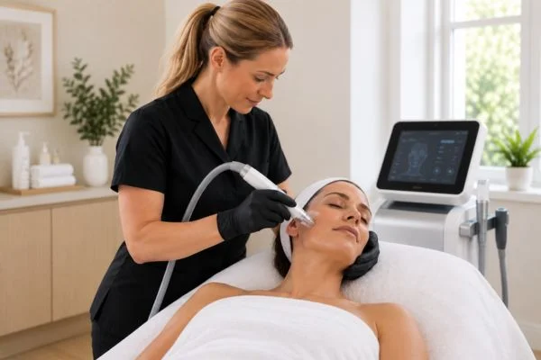 RF microneedling skin treatment with Lipo 360 Royal Leamington Spa